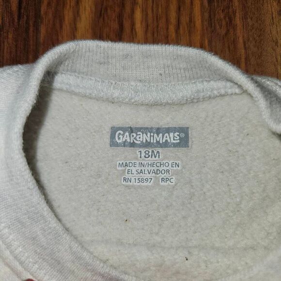 5 for $25 Garanimals Always Happy Heart Crew Neck Sweatshirt Baby Size 18M - Picture 2 of 4